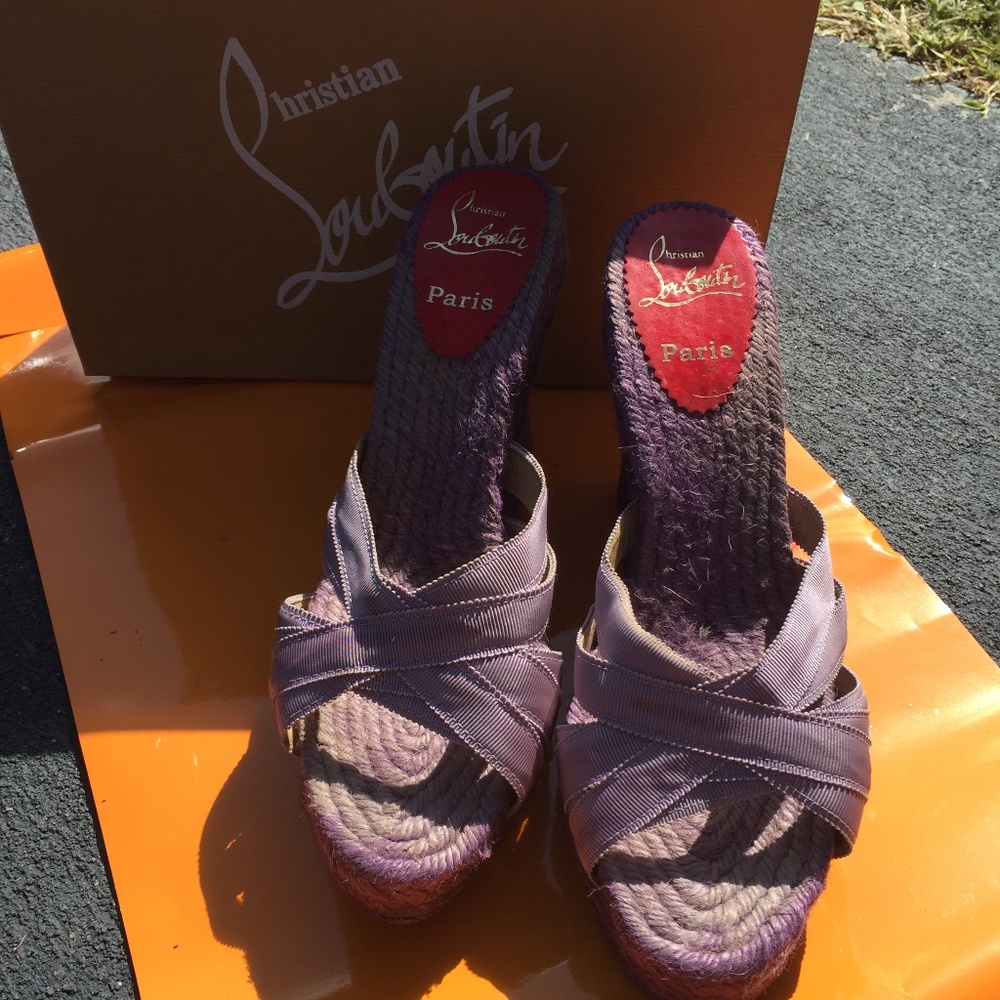 Christian Louboutin Espadrilles Wedges size 40,9